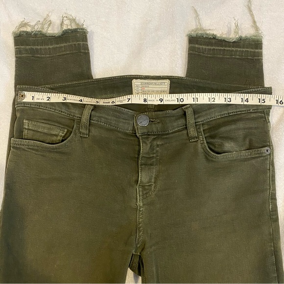 Current/Elliott Stiletto Skinny Jeans in Forest Night w/ Raw Hem - Picture 6 of 7